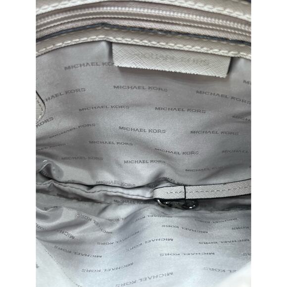 MICHAEL KORS Mercer Black Gray Cream Color-Block Saffiano Leather Tote Bag COA - Picture 12 of 16